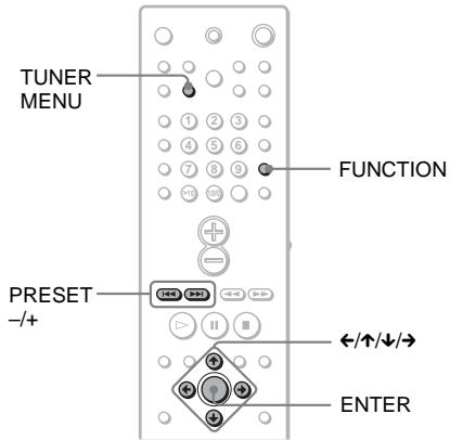SONY DAV-SA30 - Nommer des stations présélectionnées - 1