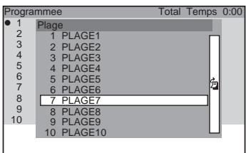 SONY DAV-SA30 - Sélectionner la plage que vous souhaitez programme. - 1