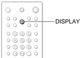 SONY DAV-SA30 - Visualisation du temps de lecture et de la durée restante dans la fenêtre d'affichage du panneau frontal - 1