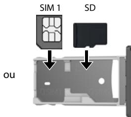 GIGASET GS270 - Insérer les cartes SIM et SD - 3