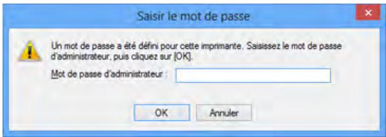CANON MX535 - L'écran Saisir le mot de passer s'affiche pendant la configuration - 1