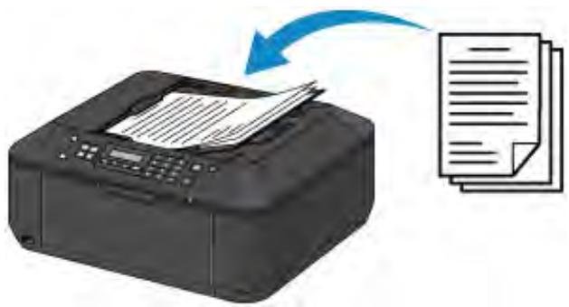 CANON MX535 - Chargement de plusieurs feuilles d'un document de même format et de même épaissieur dans le CAD - 1