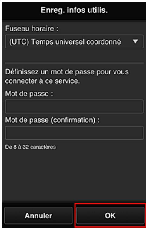 CANON MX535 - Accédez à l'URL fournie dans l'e-mail, enregistrez les informations et terminez le processus d'enregistrement de l'utilisateur - 3