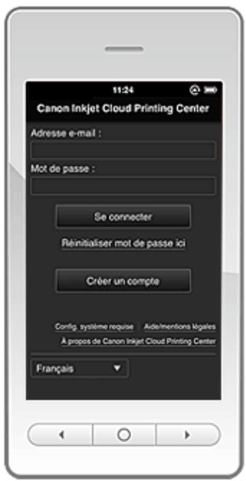 CANON MX535 - Description de l'écran Connexion - 1