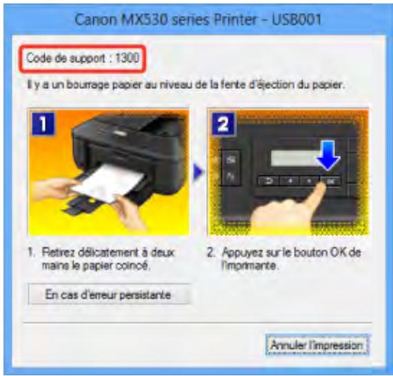 CANON MX535 - Bourrages papier - 1