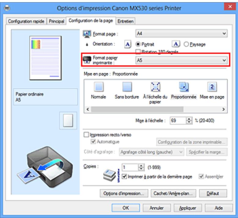 CANON MX535 - Impression proportionnée - 3