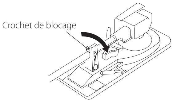 CANON LPP1000 BLACK - Repoussez le crochet de blocage vers la droite pour libérer le bras de lecture. - 1