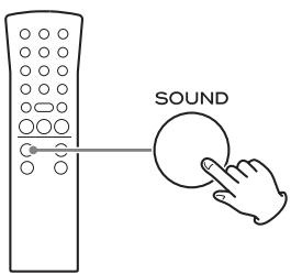 CANON LPP1000 BLACK - Appuyez sur la touche SOUND pour selectionner le paramètre que vous poulez régler. - 1