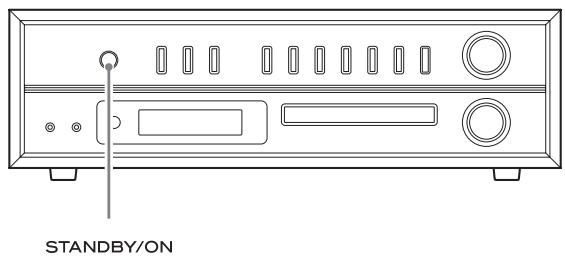CANON LPP1000 BLACK - Appuyez sur la touche STANDBY/ON pour allumer l'unité. - 1