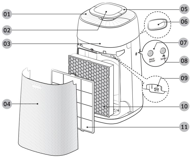 SAMSUNG AX40R3030WM - Face avant - 1