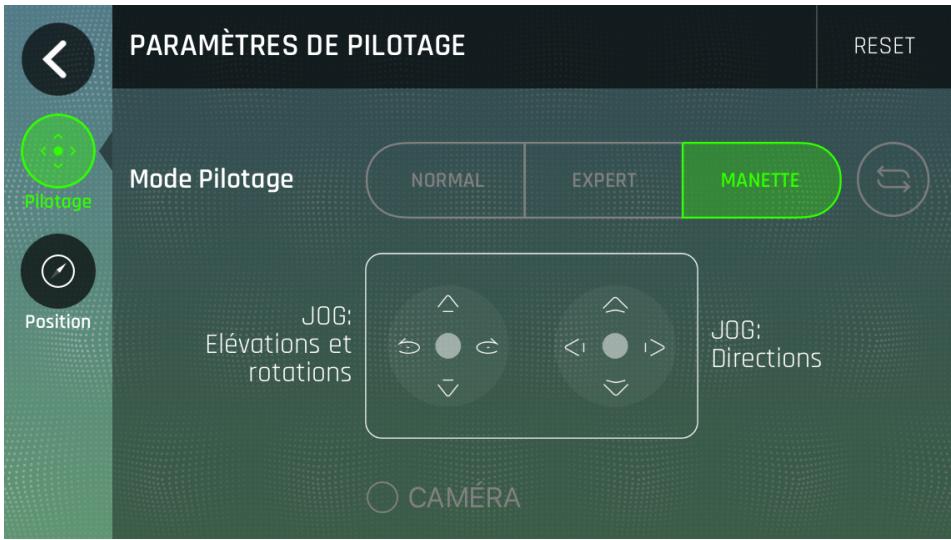 PARROT Airborne Cargo - Paramètres de pilotage - 1