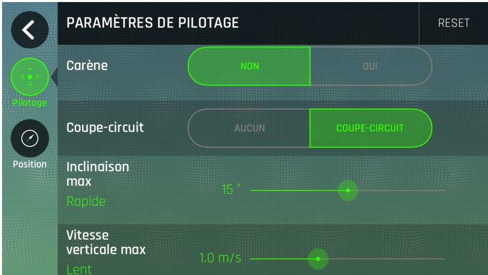 PARROT Airborne Cargo - Paramètres de pilotage - 2