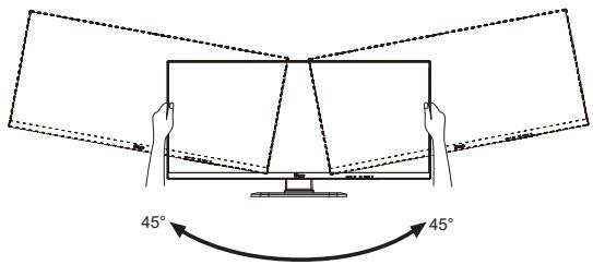 IIYAMA XUB3490WQSU-B1 - AJUSTEMENT DE LA HAUTEUR ET L'ANGLE DE VISION - 3