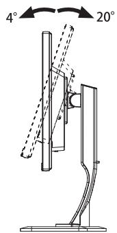 IIYAMA XUB3490WQSU-B1 - AJUSTEMENT DE LA HAUTEUR ET L'ANGLE DE VISION - 1