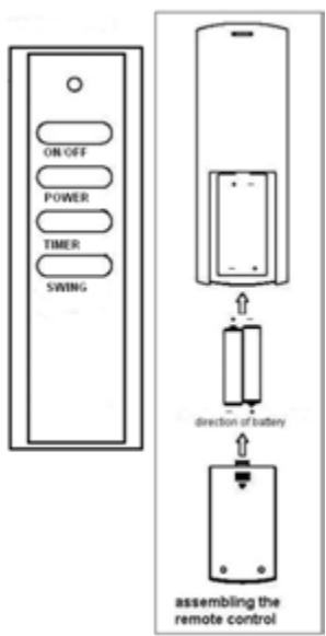 ARGO HI FAN TOWER - Fonctionnement avec la télécommande - 1