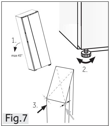 HAIER HSW59F18EIPT - Aligning the appliance - 1