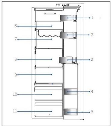 HAIER HSW59F18EIPT - Armazenamento no compartmento do frigorifico - 1
