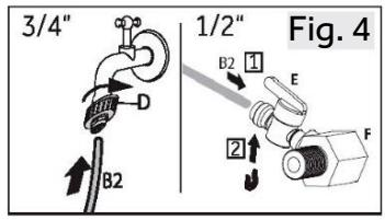 HAIER HSW59F18EIPT - AVISO: Conexión de agua - 3