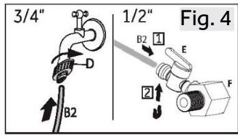 HAIER HSW59F18EIPT - AVISO:Ligação à água - 3