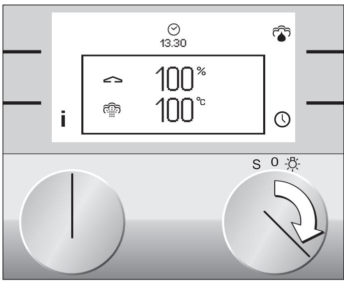GAGGENAU BS 274 - 130 CD - Régler la température et désir le mode - 1