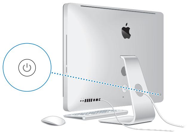 APPLE MC812 - Étape 4: Appuyez sur le bouton d'alimentation (ü) situé au dos pour allumer votre iMac. - 1