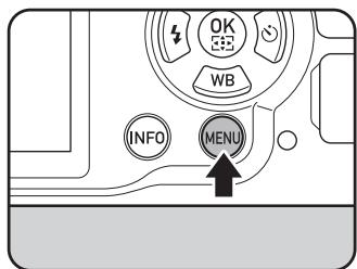 PENTAX K-500 - Appuyez sur le bouton MENU. - 1