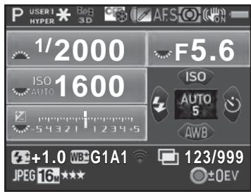PENTAX K-500 - - Écran de contrôle LCD - 1
