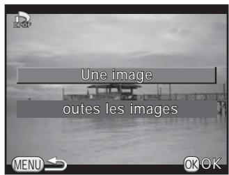 PENTAX K-500 - Appuyez sur le bouton de navigation () dans l'affichage une image du mode lecture. - 1