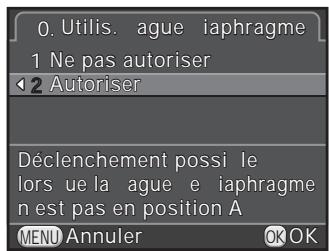 PENTAX K-500 - Utilisation de la bague du diaphragme - 1