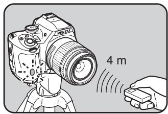 PENTAX K-500 - Prise de vue avec une télécommande (en option) - 3