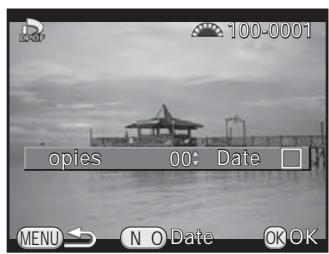 PENTAX K-500 - Appuyez sur le bouton de navigation () dans l'affichage une image du mode lecture. - 2