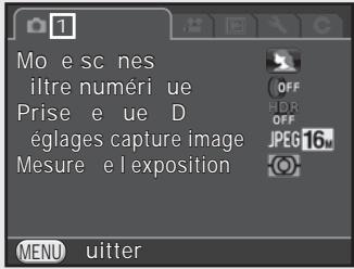PENTAX K-500 - Utilisez le bouton de navigation (  ) ou la molette arrête ( ) pourCHOISIR un mode scenepuis appuyez sur le bouton OK. - 3