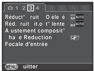 PENTAX K-500 - Appuyez deux fois sur le bouton de navigation (▶). - 2
