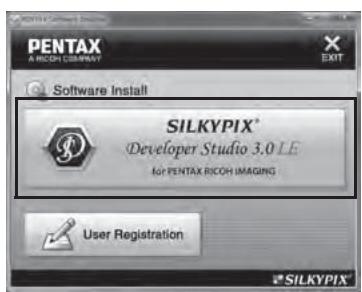 PENTAX K-500 - Cliquez sur [SILKYPIX Developer Studio 3.0 LE]. - 1