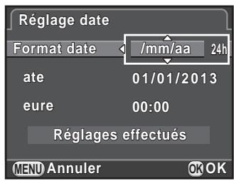 PENTAX K-500 - Réglage de la date et de l'heure - 1