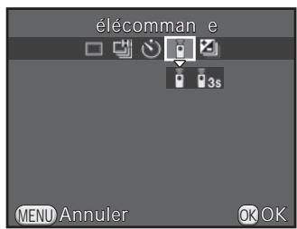 PENTAX K-500 - Prise de vue avec une télécommande (en option) - 2