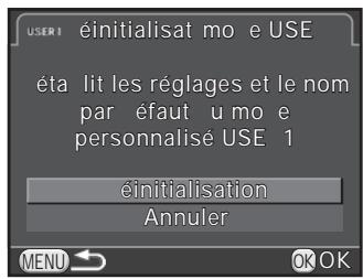 PENTAX K-500 - Réinitialisation des valeurs par défaut - 1