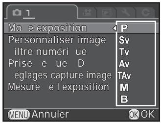 PENTAX K-500 - Modifiez les paramètres si nécessaire. - 1