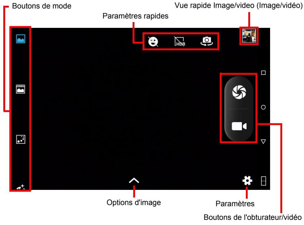 ACER B1-850-H1VK - Icônes et indicateurs de l'appareil photo/enregistreur video - 1