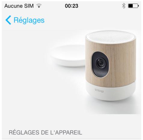 WITHINGS CAMERA HOME - Configuration du Withings Home dans l'application Withings Home - 7