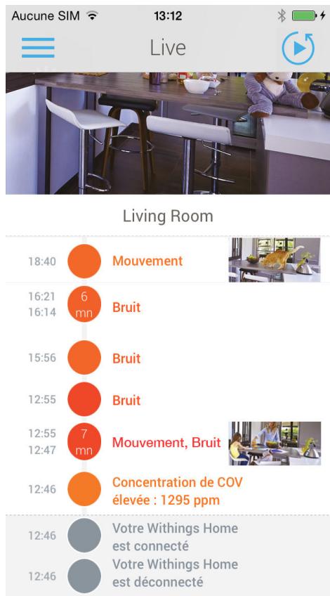 WITHINGS CAMERA HOME - Selection des notifications - 3