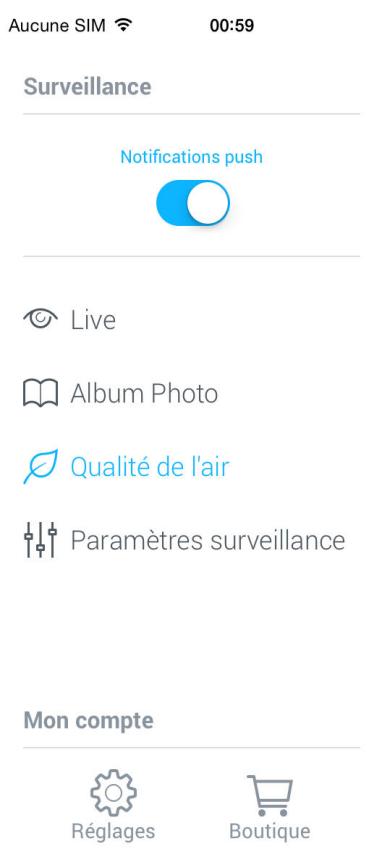 WITHINGS CAMERA HOME - Données en direct (qualité de l'air) - 2