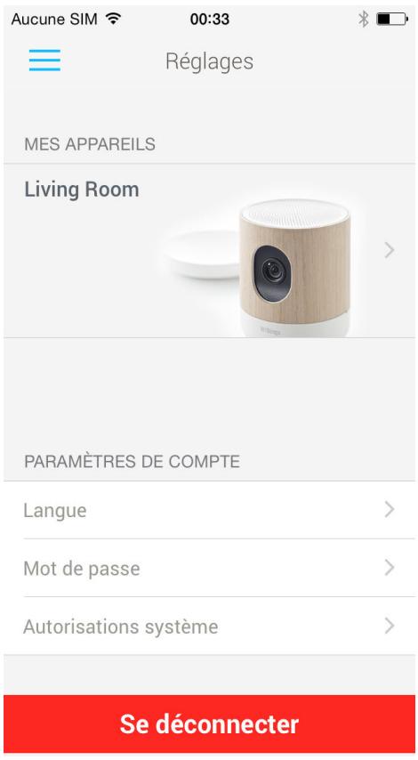 WITHINGS CAMERA HOME - Afficher la version du firmware - 1