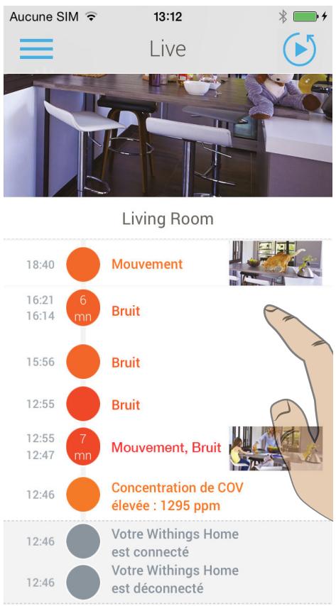 WITHINGS CAMERA HOME - Détection de bruit : - 1