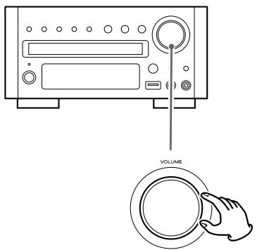 TEAC TCX350I S - Faites jouer la source, et réglez le volume avec le bouton VOLUME. - 1