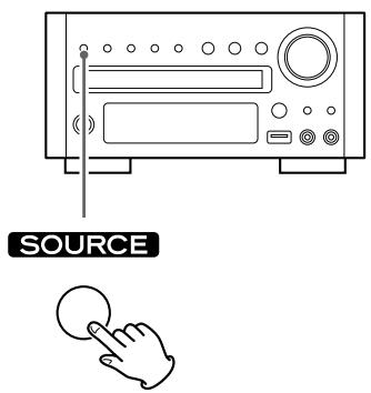 TEAC TCX350I S - Sélectionnez "FM RADIO" ou "AM RADIO" avec la touche SOURCE. - 1