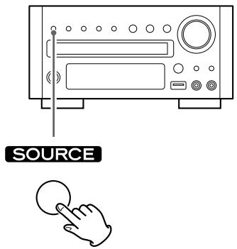 TEAC TCX350I S - Appuyez sur la touche SOURCE pour sélectionner une source. - 1