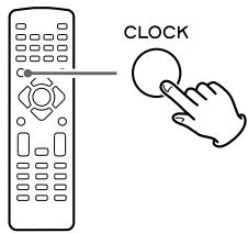 TEAC TCX350I S - Appuyez sur la touche CLOCK. - 1