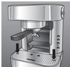RIVIERA ET BAR CE442 - Réglage de la grille repose-tasses (12): - 2