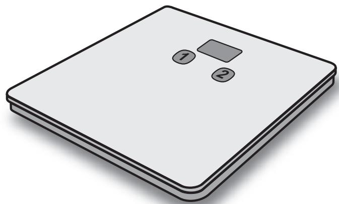 TEFAL PP1058 - BATHROOM SCALES WITH MEMO Pèse-personne à mémoires - 1